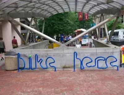 Bike racks in Dupont Circle, Washington, DC