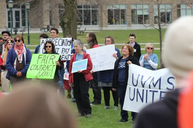Campus protest against administrative decisions